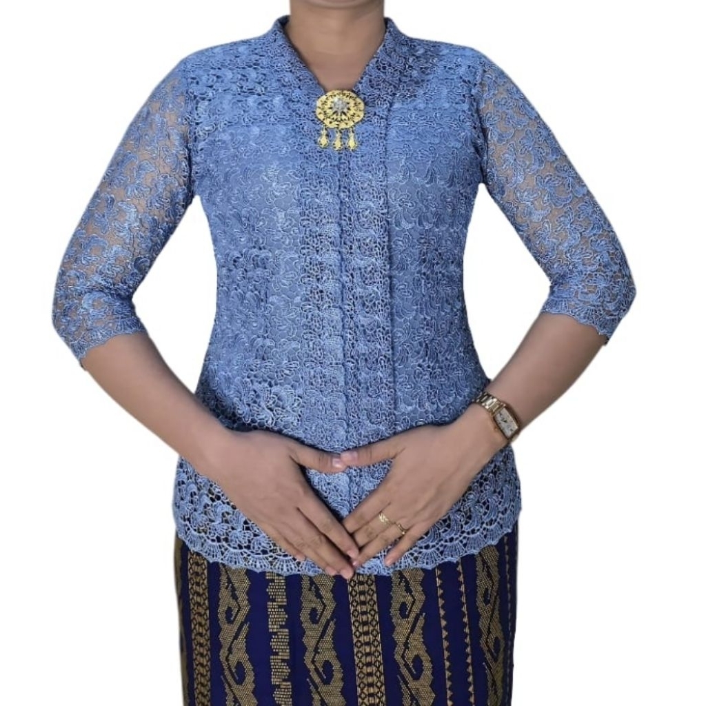 Atasan Blus Brokat Hoki Premium