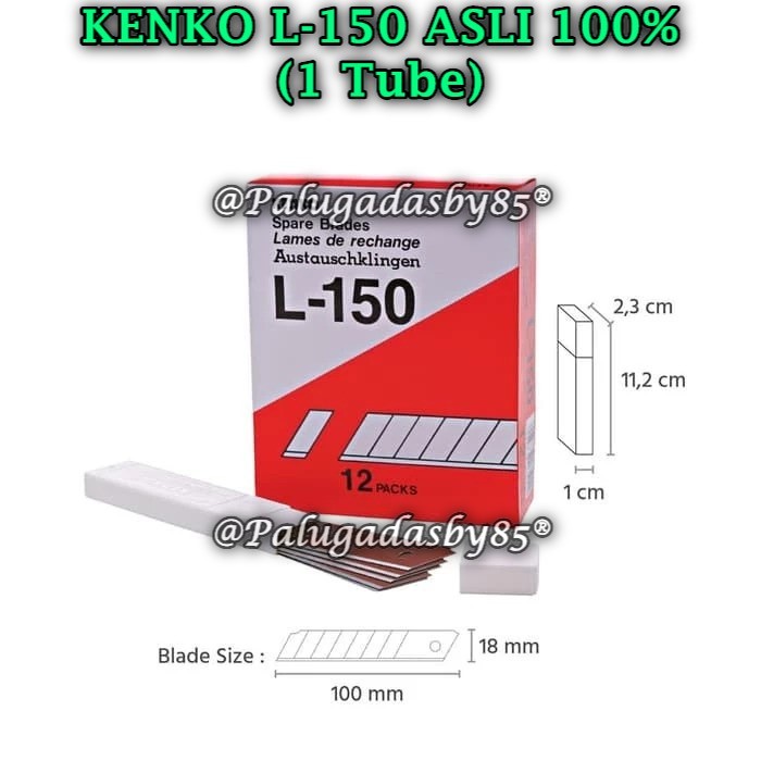 

(1 Tube) GROSIR Isi Cutter KENKO L-150 Asli / Kenko Cutter Blade L-150 / Isi Cutter L-150 (1 Tube)