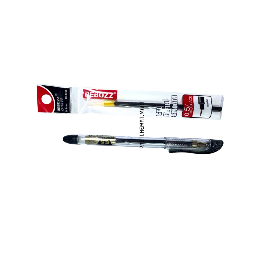 

[HEMAT] 12 Pcs Tinta Pulpen Gel / Refil / Isi Ulang Tinta Pena Gel Debozz GR550 | Hitam