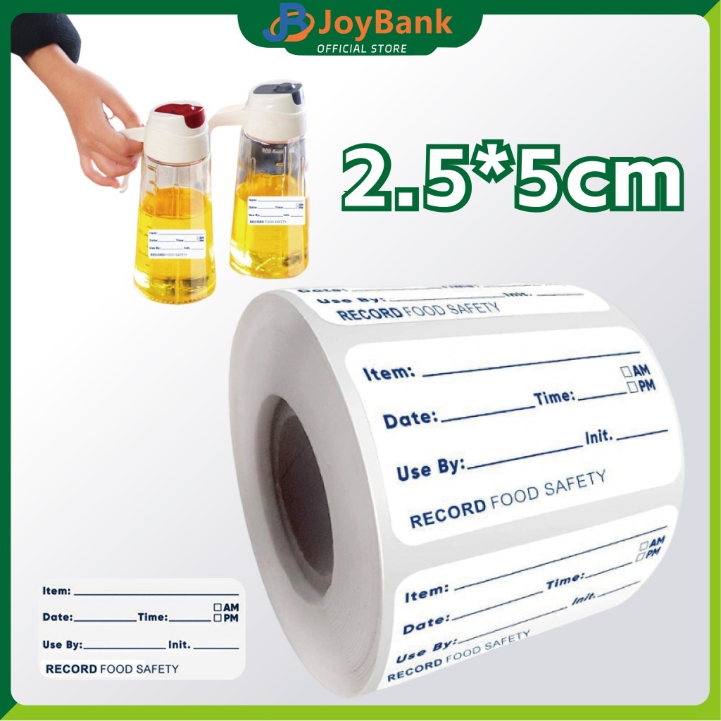 

Label Makanan Waterproof 500 Lembar - Stiker Tanggal Kedaluwarsa Kemasan Frozen Food/Kulkas