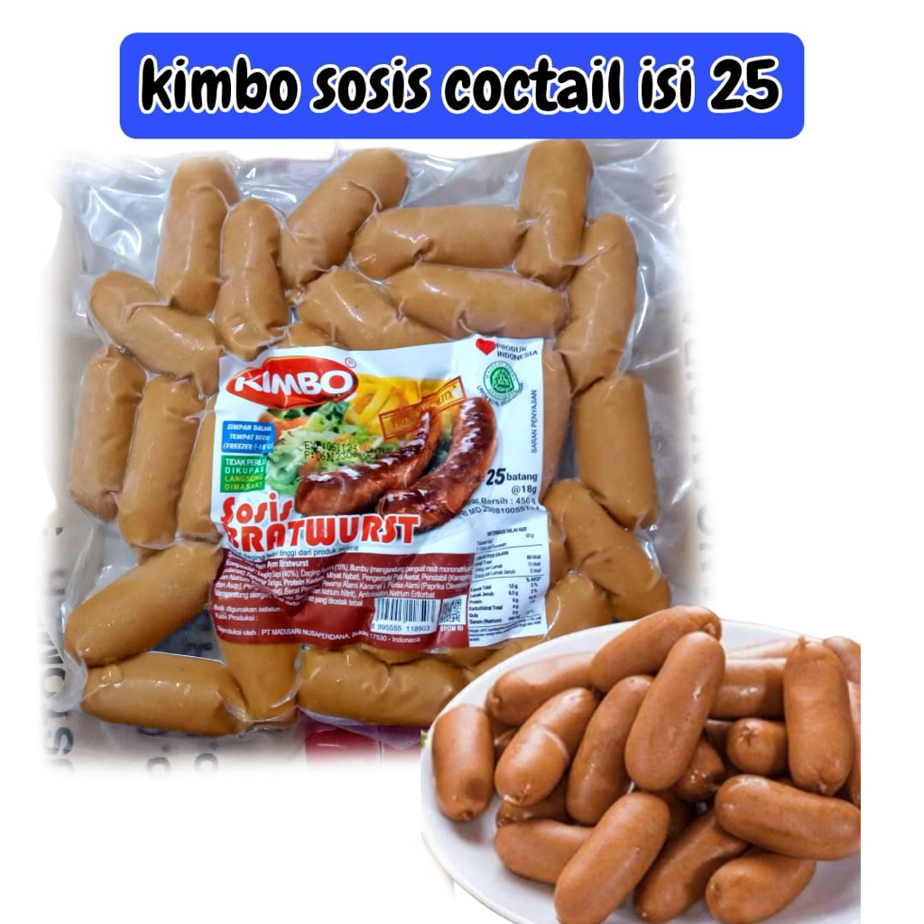 

Kimbo sosis brathwurst 500gr