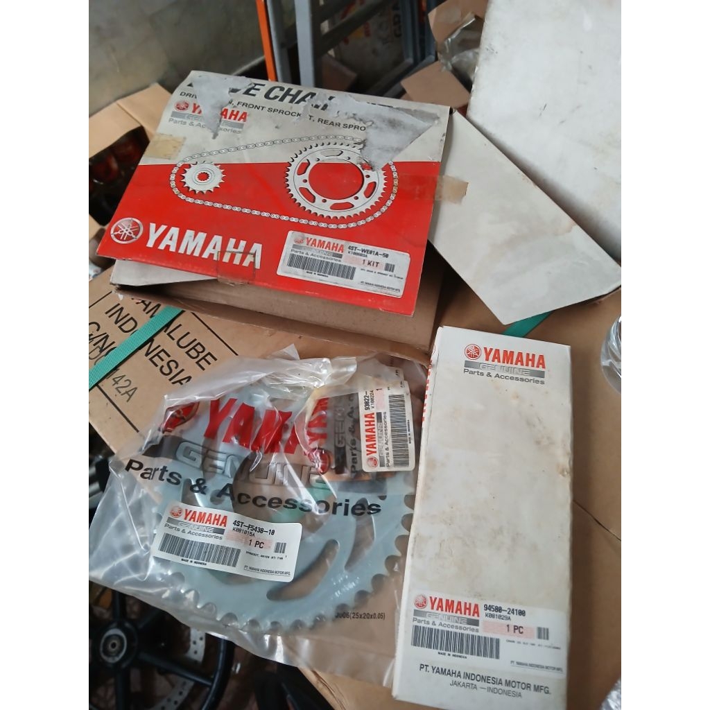 GEAR SET 4ST YAMAHA KRIPTON .VEGA R LAMA ORIGINAL YGP ASLI