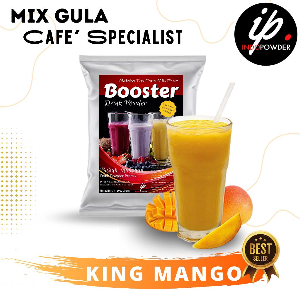 

Bubuk Minuman rasa MANGGA / KING MANGO POWDER 1Kg Untuk Cafe, Waralaba, Resto dan Minuman Kekinian