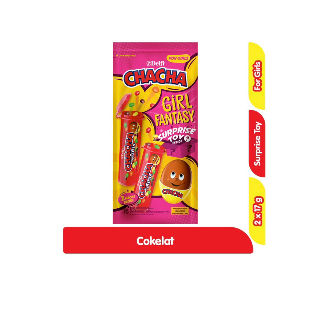 

CHACHA Surprise Toy Milk Chocolate Assorted 2 x 17 g