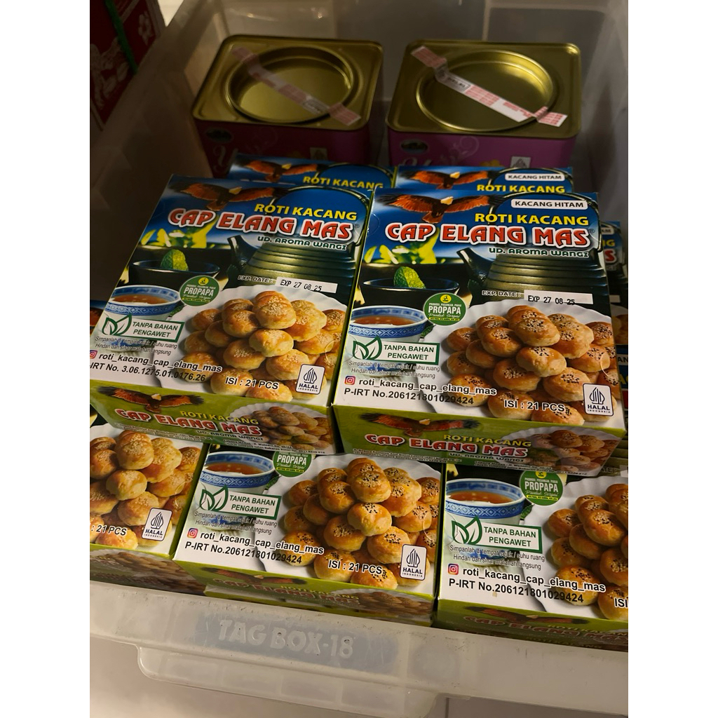 

Cap Elang Mas Roti Kacang Sergai