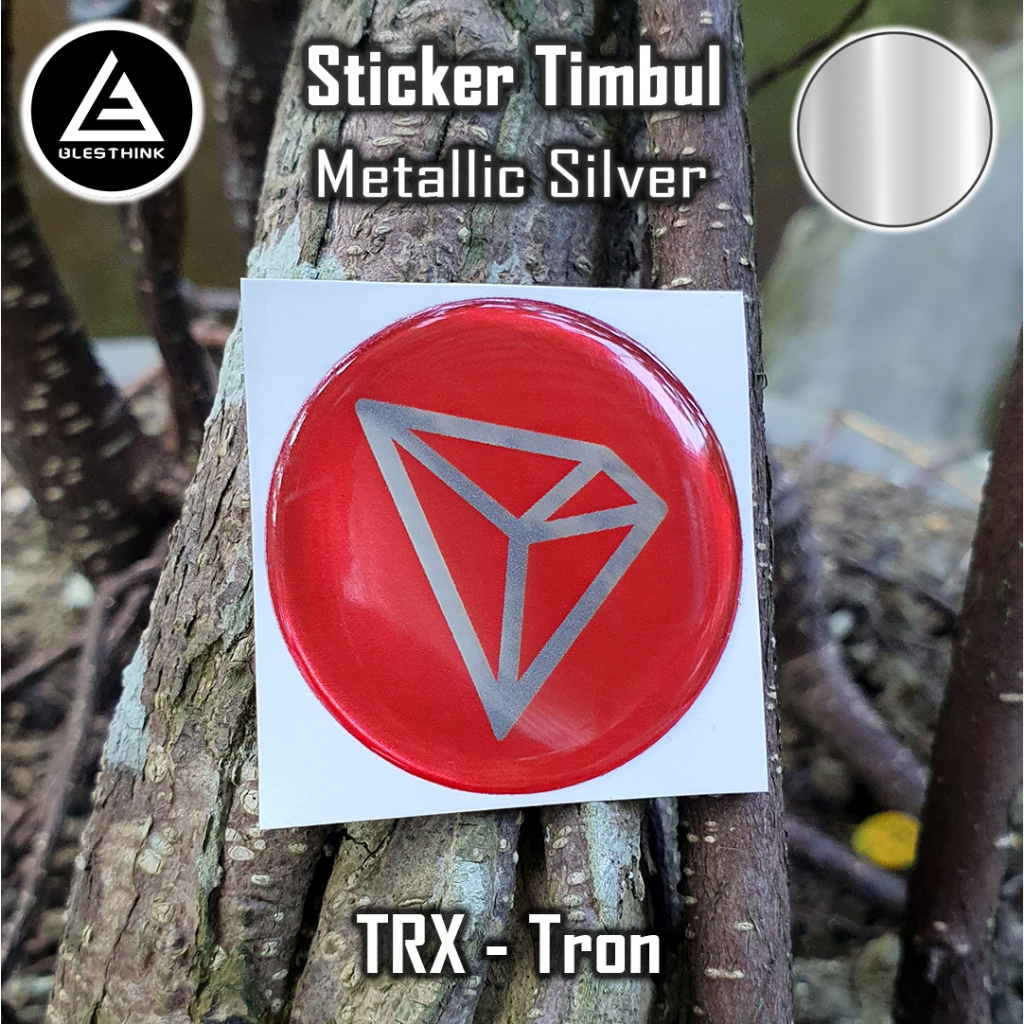 Stiker Timbul Emblem Logo TRX - Tron