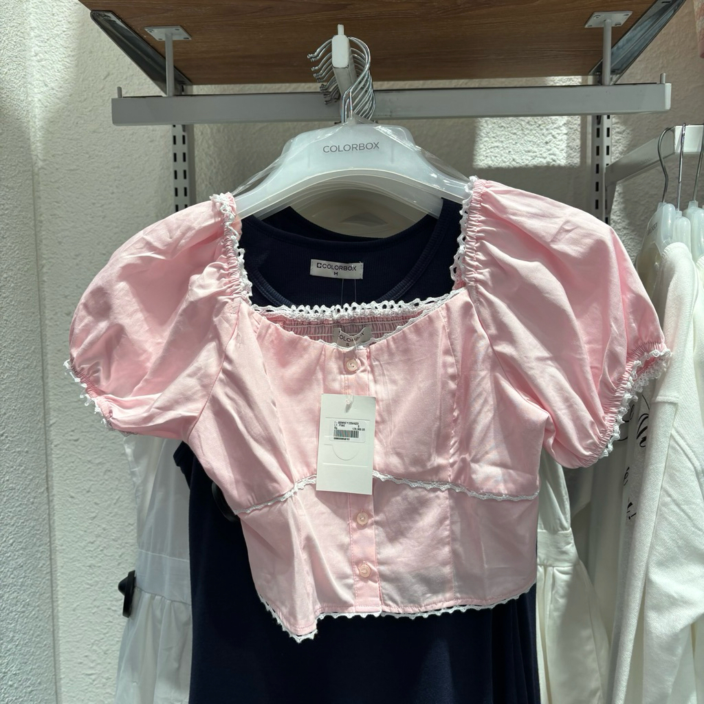 blouse sabrina lengan balon puff colorbox sale