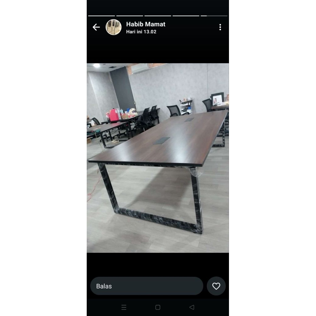 

mejar rapat /meja mitingba baru