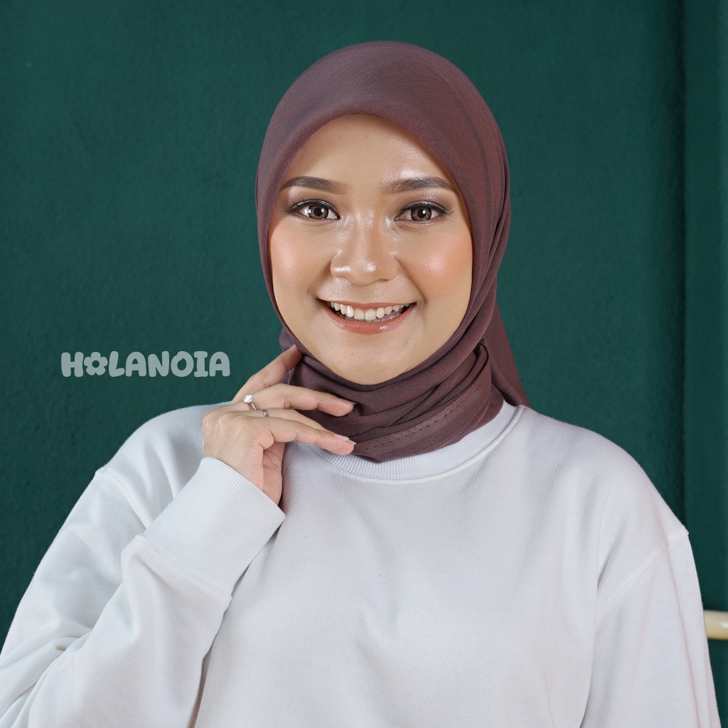 Holanoia Hijab Segi Empat Paris Jadul Mauve