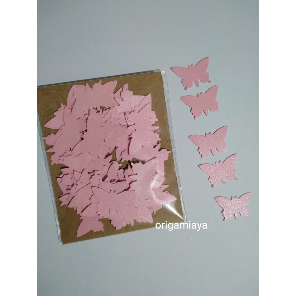 

paper cut butterfly kupu-kupu isi 50 scrapbook mahar cutting dies paper punch