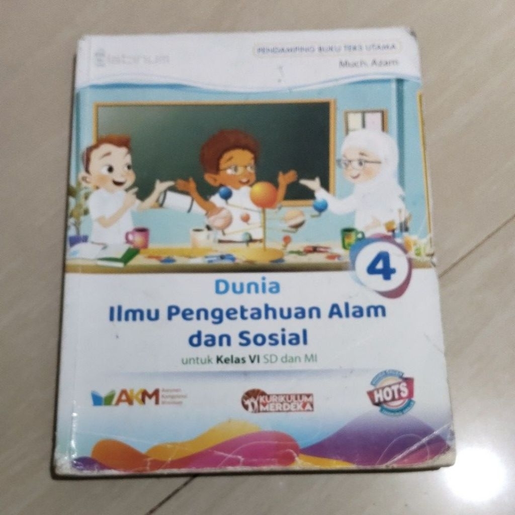 BUKU ORI BUKU DUNIA IPA DAN SOSIAL 4 SD KELAS VI/6 PENERBIT PLATINUM KURIKULUM MERDEKA