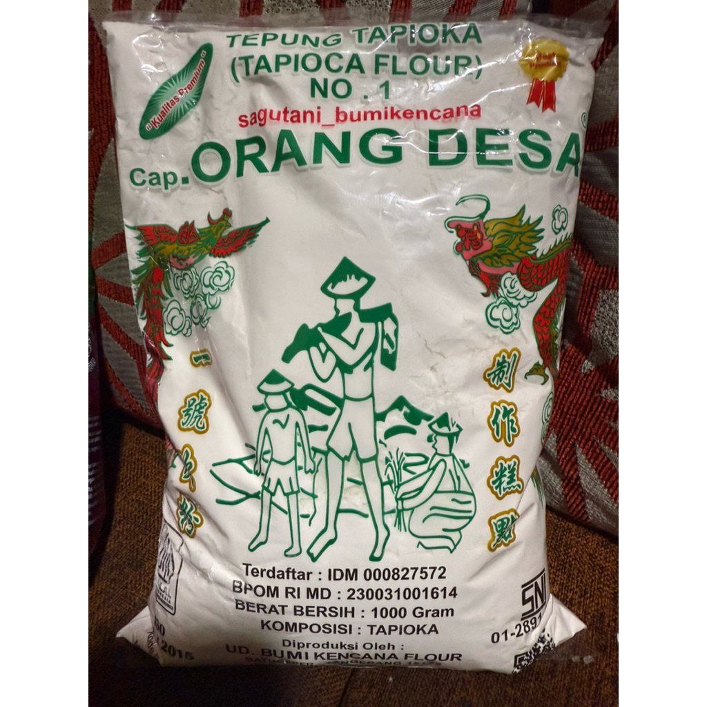 

Tepung Tapioka Sagutani Bumi Kencana cap Orang Desa 1000Gram