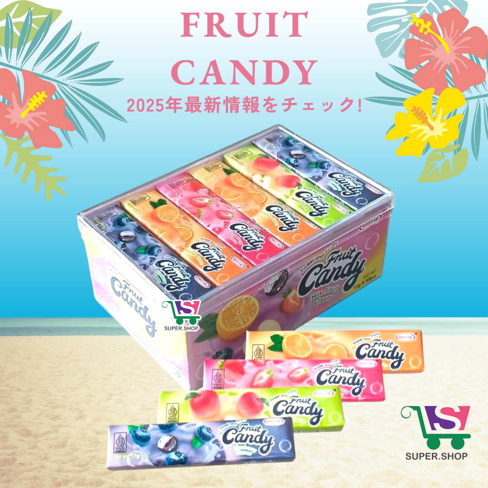 

FRUIT CANDY Permen Stick Lunak Rasa Aneka Buah-buahan [30 stick/box]