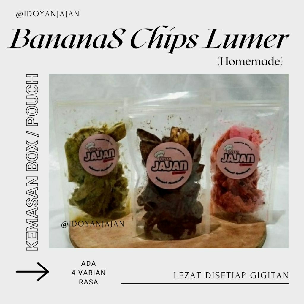 

KERIPIK PISANG / BANANA'S CHIPS HALAL HOMEMADE