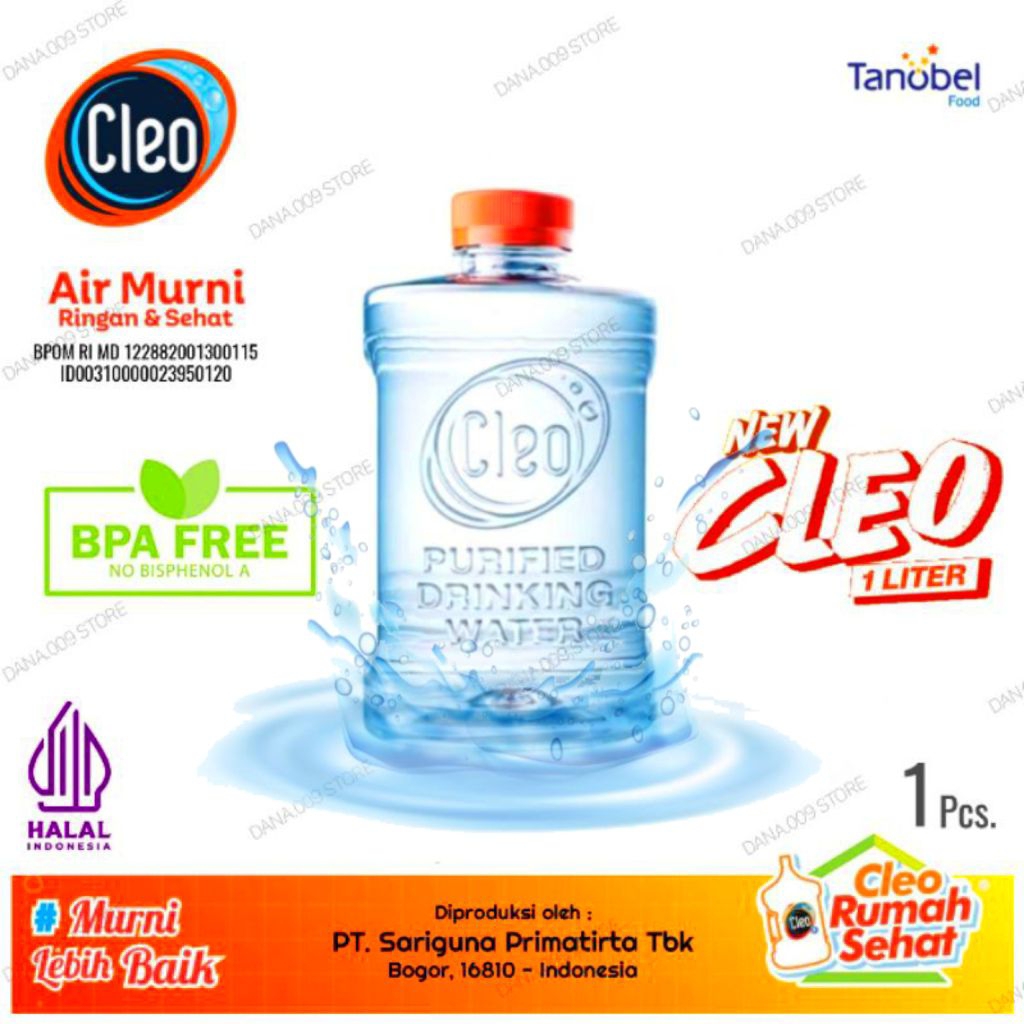 

[ Air Minum CLEO Pure Water | Kemasan Botol 1 Liter | 1 Pcs ]