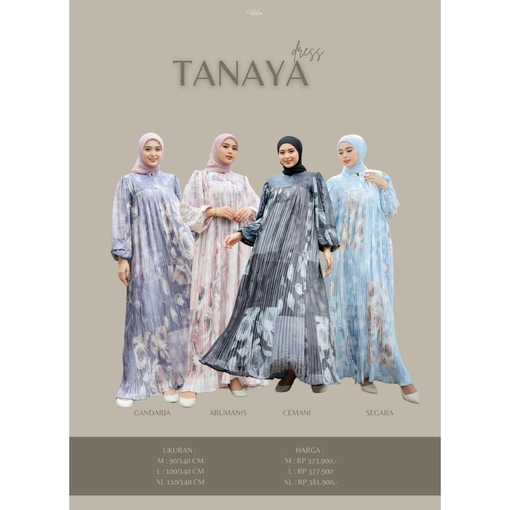 Tana Dress by Halwa✔️dress cantik, dress motif, dress halwa