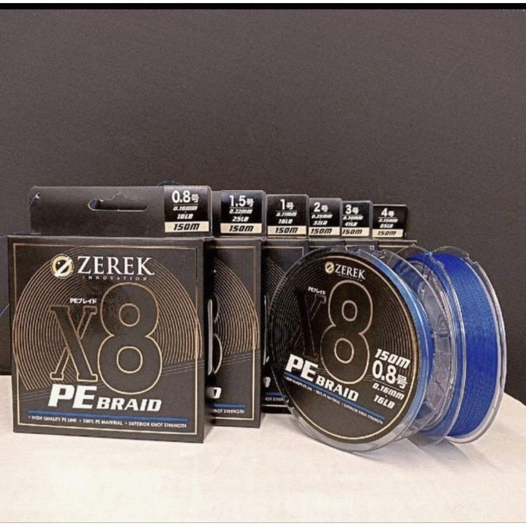 SENAR PE ZEREK X8 / SENAR PE BIRU 150 M