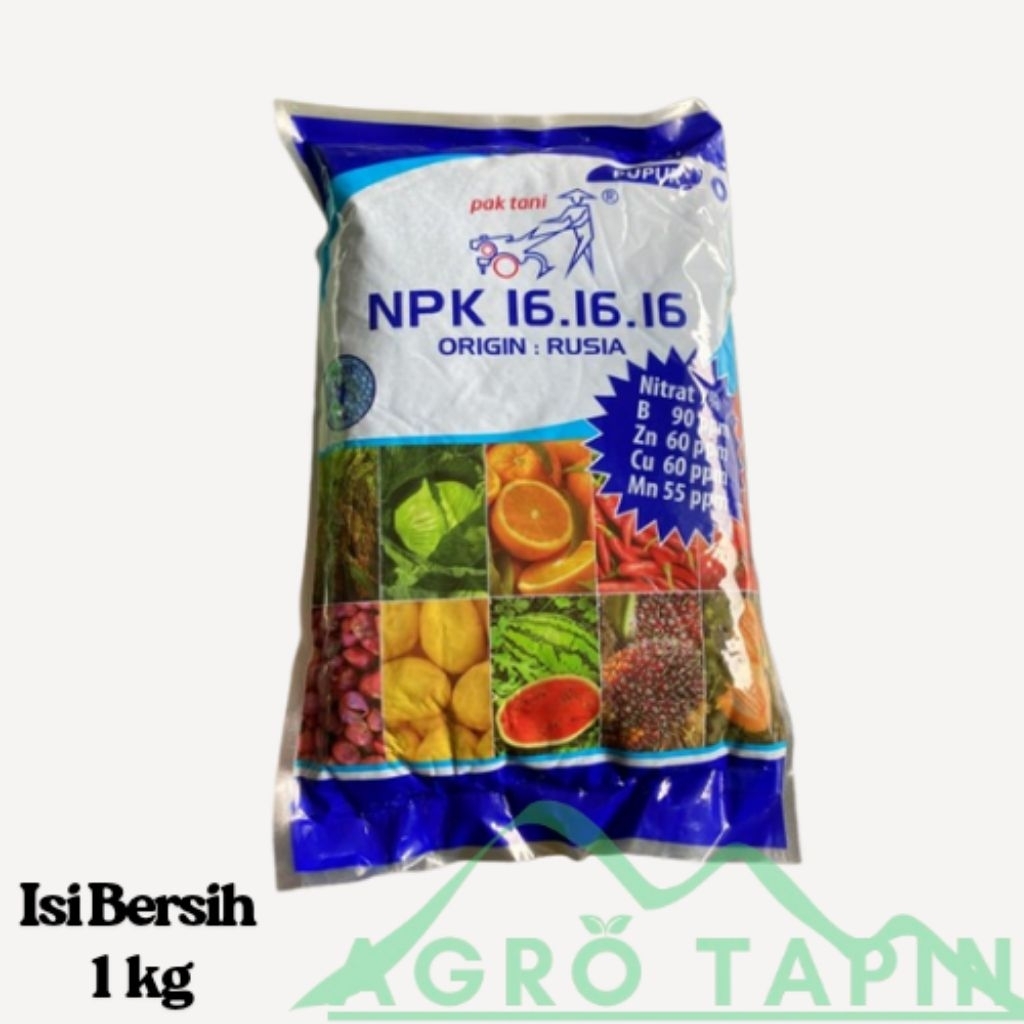 PUPUK NPK 161616 PAK TANI kemasan Original 1kg