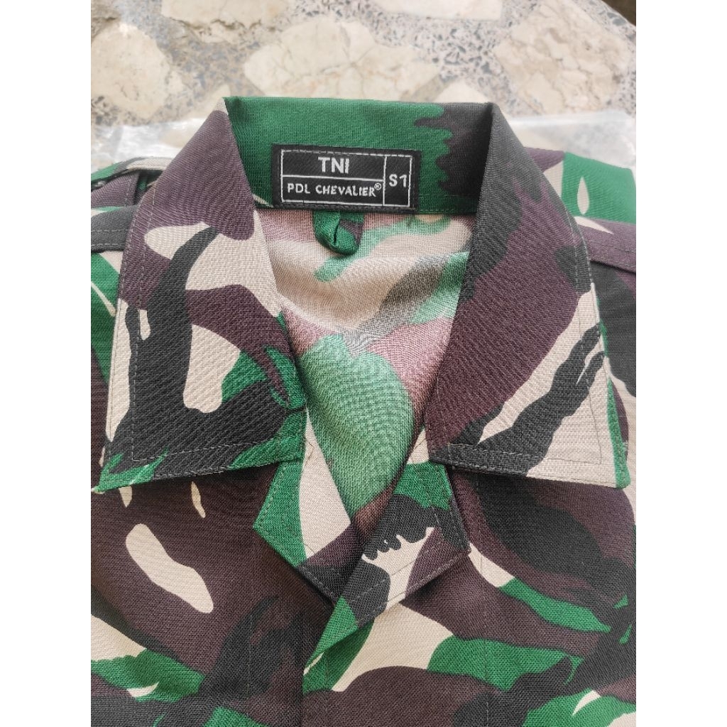 BAJU PDL TNI LORENG MALVINAS BAHAN VELBED WOLL KANCING, ANTI AIR, ANTI LUNTUR DI PERKERAS by. CHEVAL