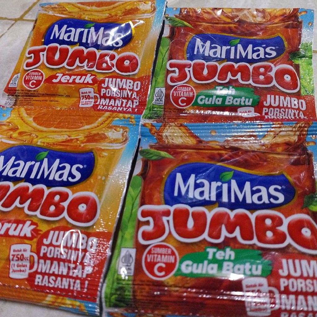 

Marimas Teh Jumbo 1 Renceng Isi 20pcs + 20cup