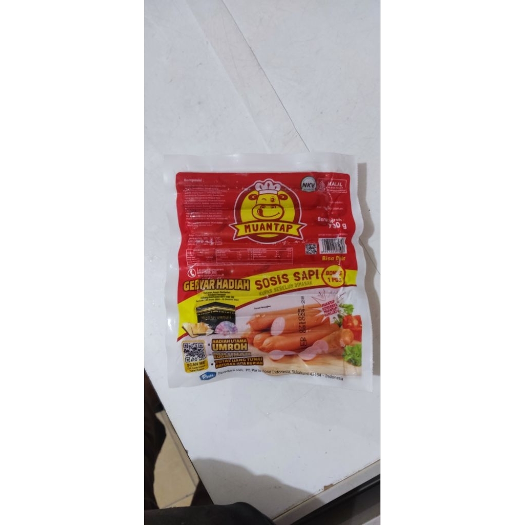 

Muantap Sosis Sapi isi 32 730g