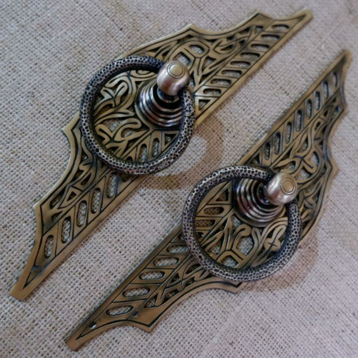 Handle Pintu Gebyok Kupu Tarung Kuningan Antik