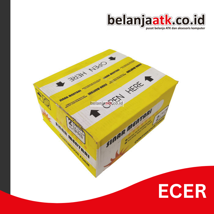 

[PAK] Continuous Form 2 Ply 9 ½” x 11” bagi 2 (PRS) Sinar Mentari (Inch)