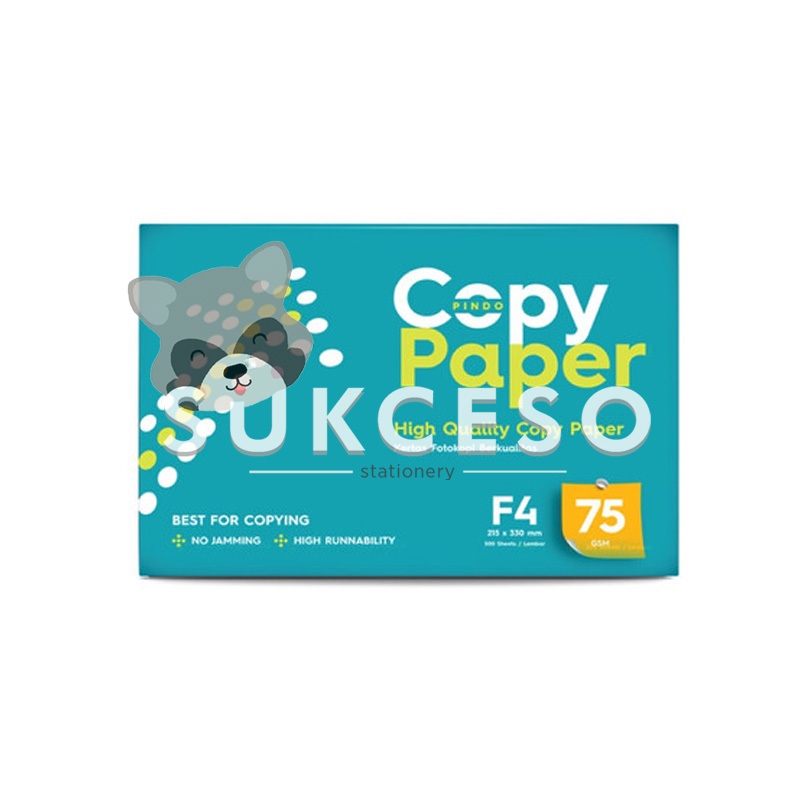 

Copy Paper Kertas HVS Folio F4 75 gr / Kertas HVS Print Fotocopy Ukuran F4 75gsm