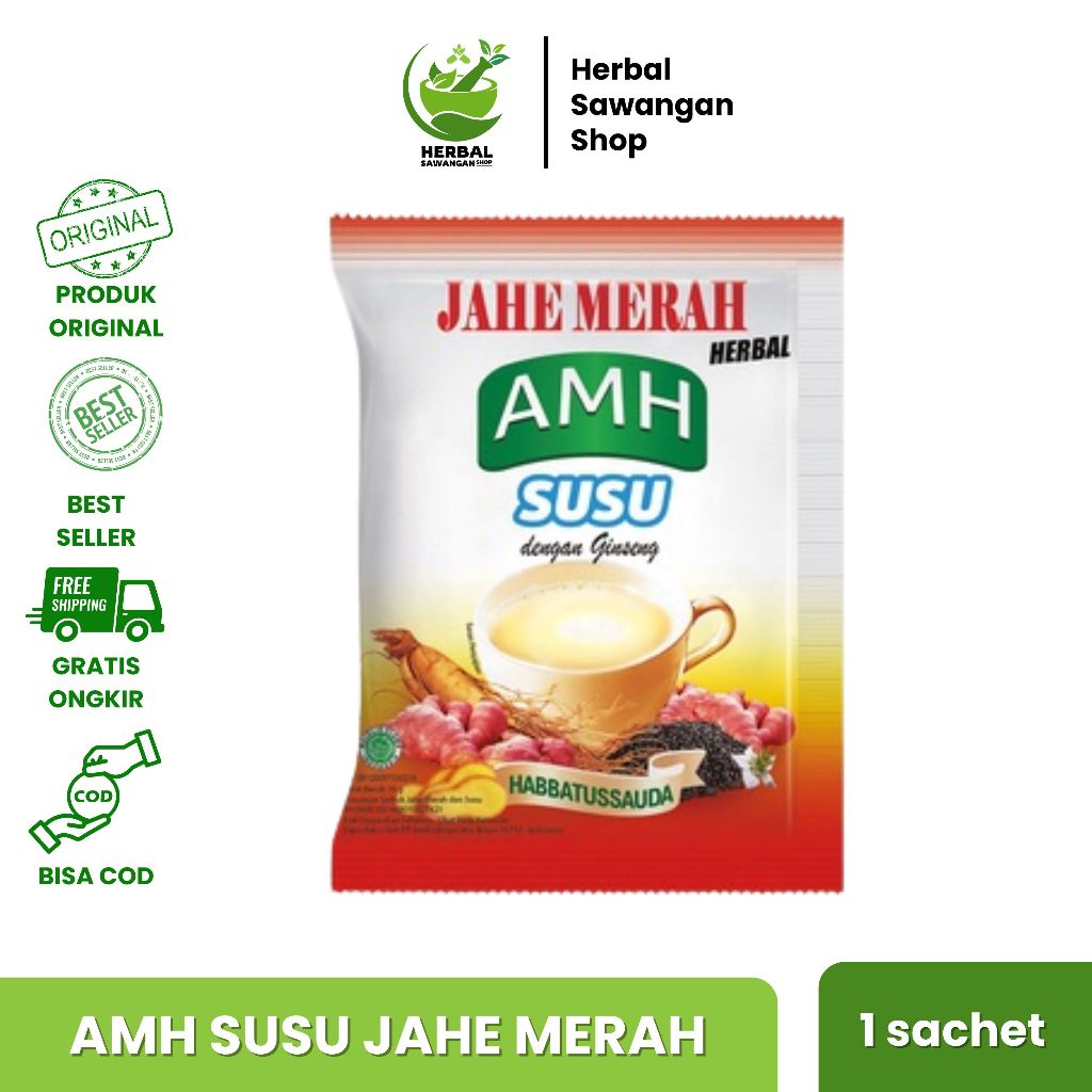 

1 SACHET AMH SUSU PLUS GINSENG HERBAL MINUMAN KESEHATAN