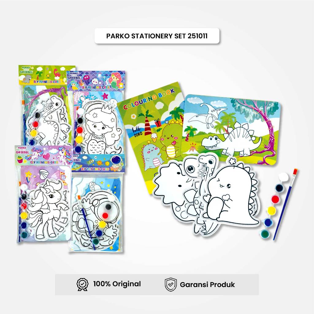 

PARKO Paket Hemat Lengkap Melukis / Painting Kit Anak Tk Sd Sekolah (251011) / Hadiah Hampers Ulang Tahun