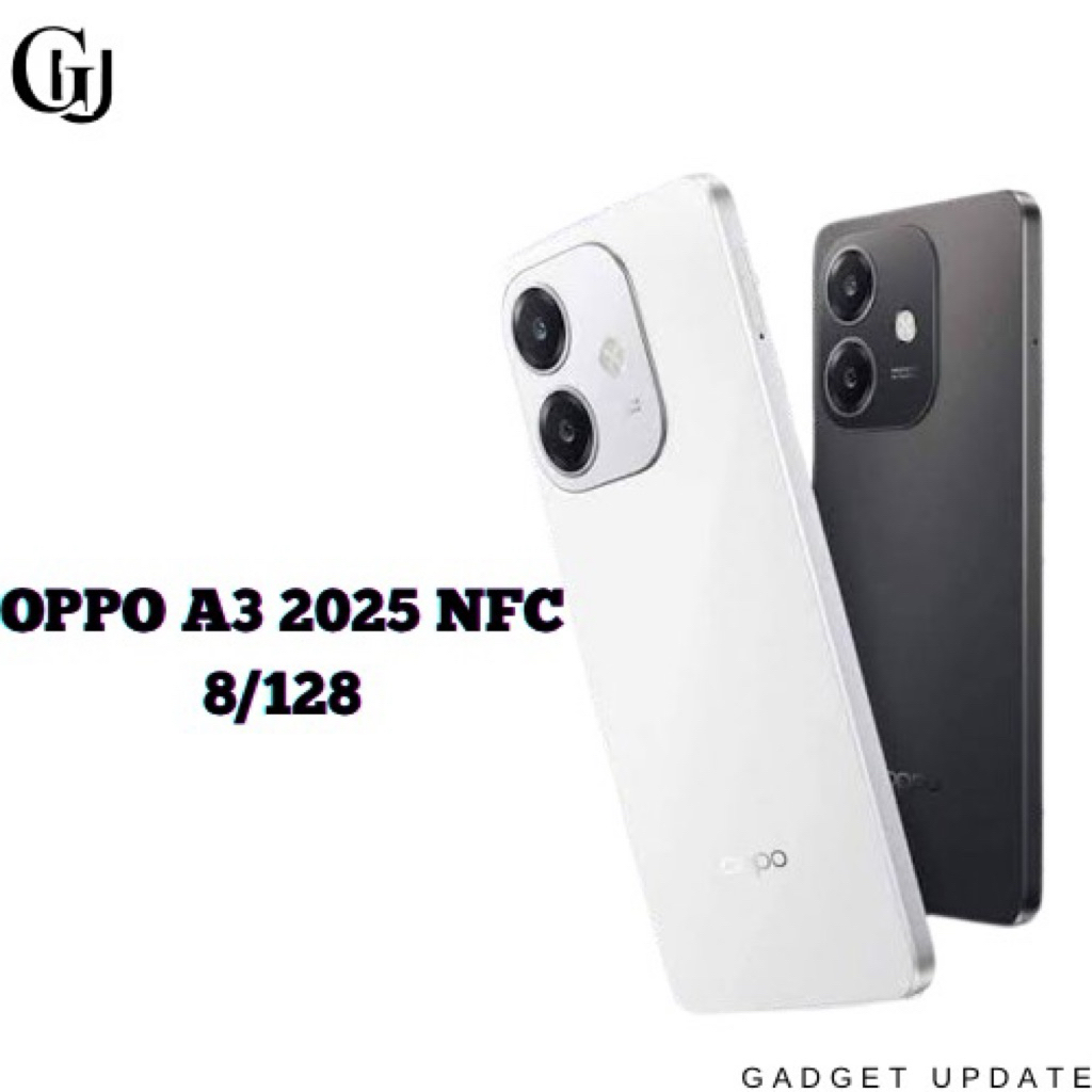 OPPO A3 2025 NFC 8/128 Tahan Benturan Tingkat Militer 5100mAh, Pengisian Cepat 45W SUPERVOOCTM RAM 8