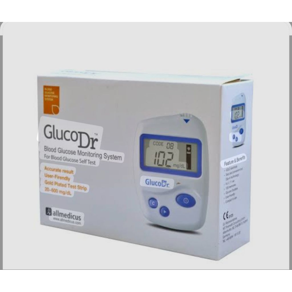 Alat cek gula darah Gluco Dr AGM 2100/alat mengukur glukosa darah(tanpa strip)
