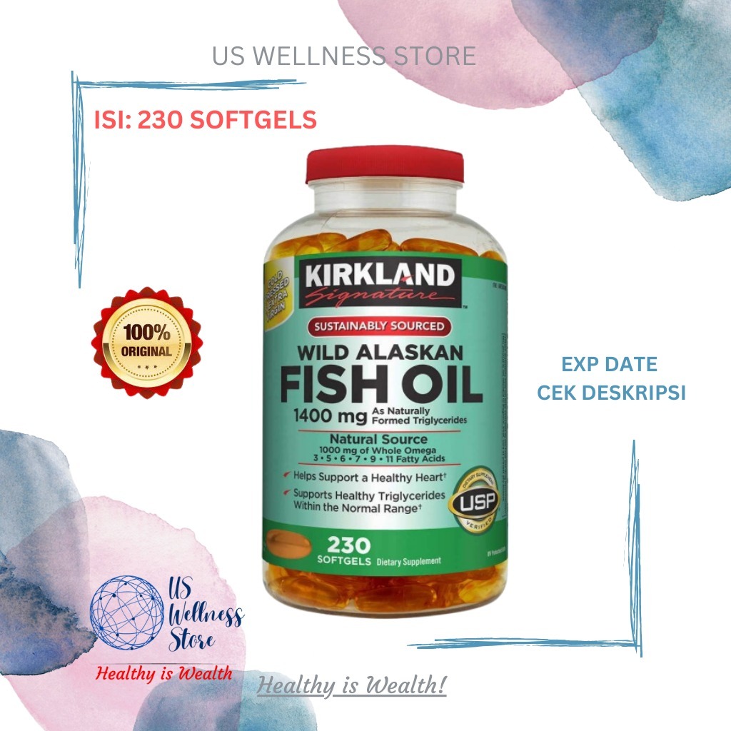 Kirkland Wild Alaskan Fish Oil 1400mg 230 softgel
