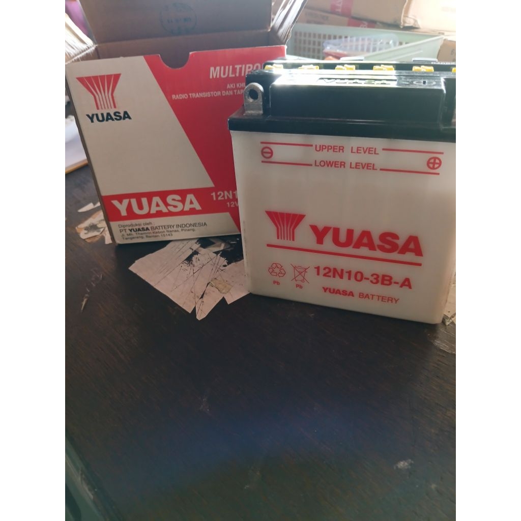 Aki Accu Yuasa 12N10-3B Aki Motor