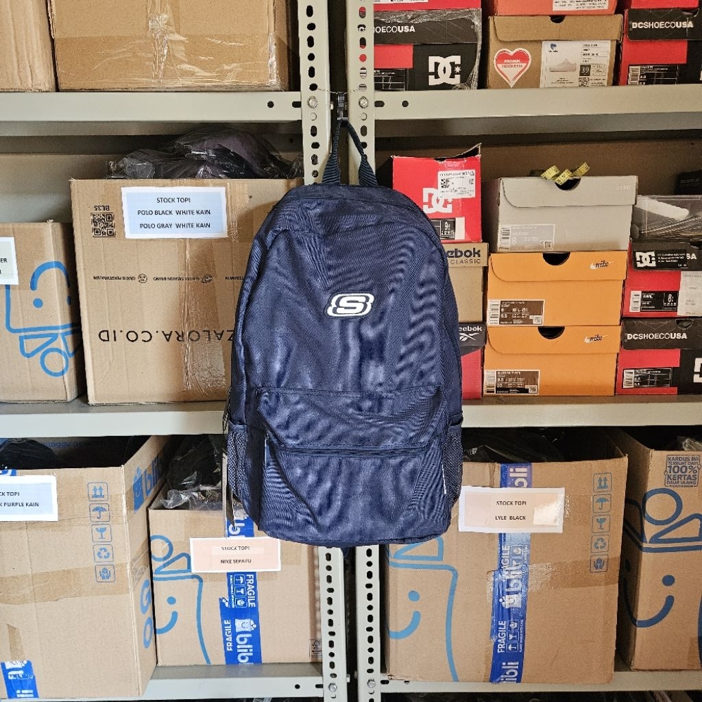 SKECHERS GEAR BACKPACK / TAS SKECHERS Wanita / TAS SKECHERS HITAM & PINK / TAS SKECHERS PRIA