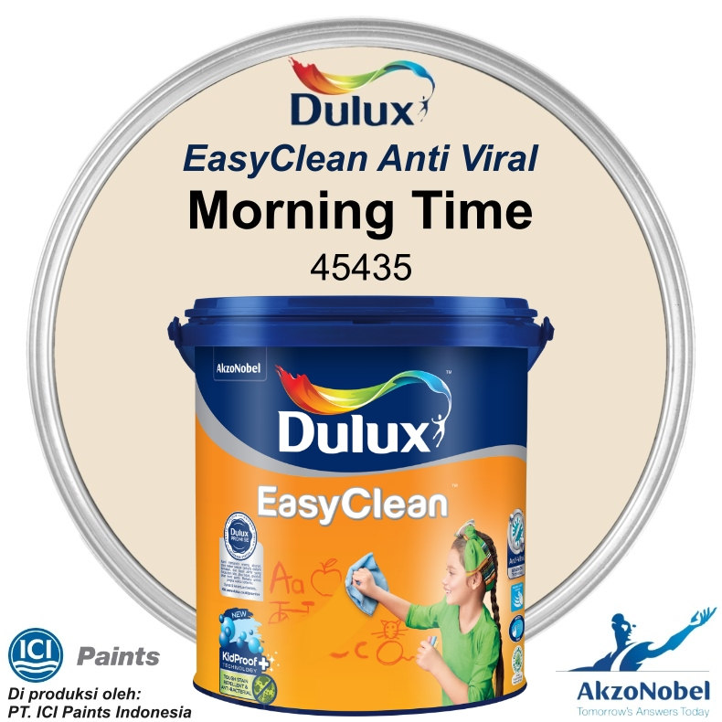 CAT DULUX EASY CLEAN 2.5 LT - MORNING TIME 45435 (Warna Tinting)