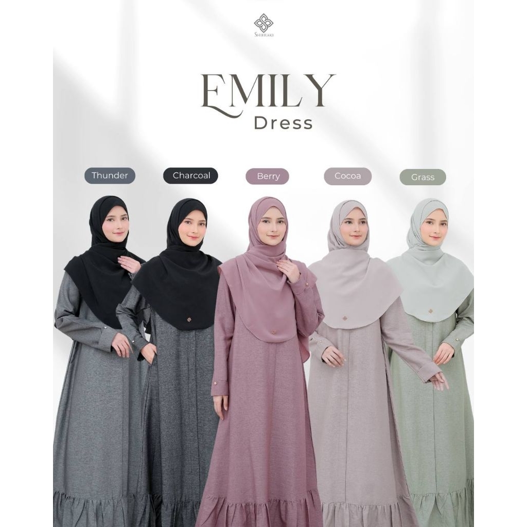 {Shieraki} Emily Dress. gamis simpel dan elegan by Shieraki