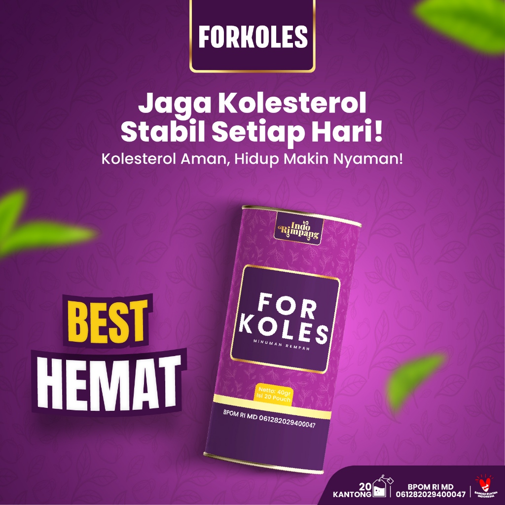 

ForKoles Minuman Rempah Sehat Kombinasi Temulawak Rosella Mengkudu & Daun Salam For Koles Teh Herbal Bantu Atasi Kolesterol Jahat & Tensi - Teh Rimpang
