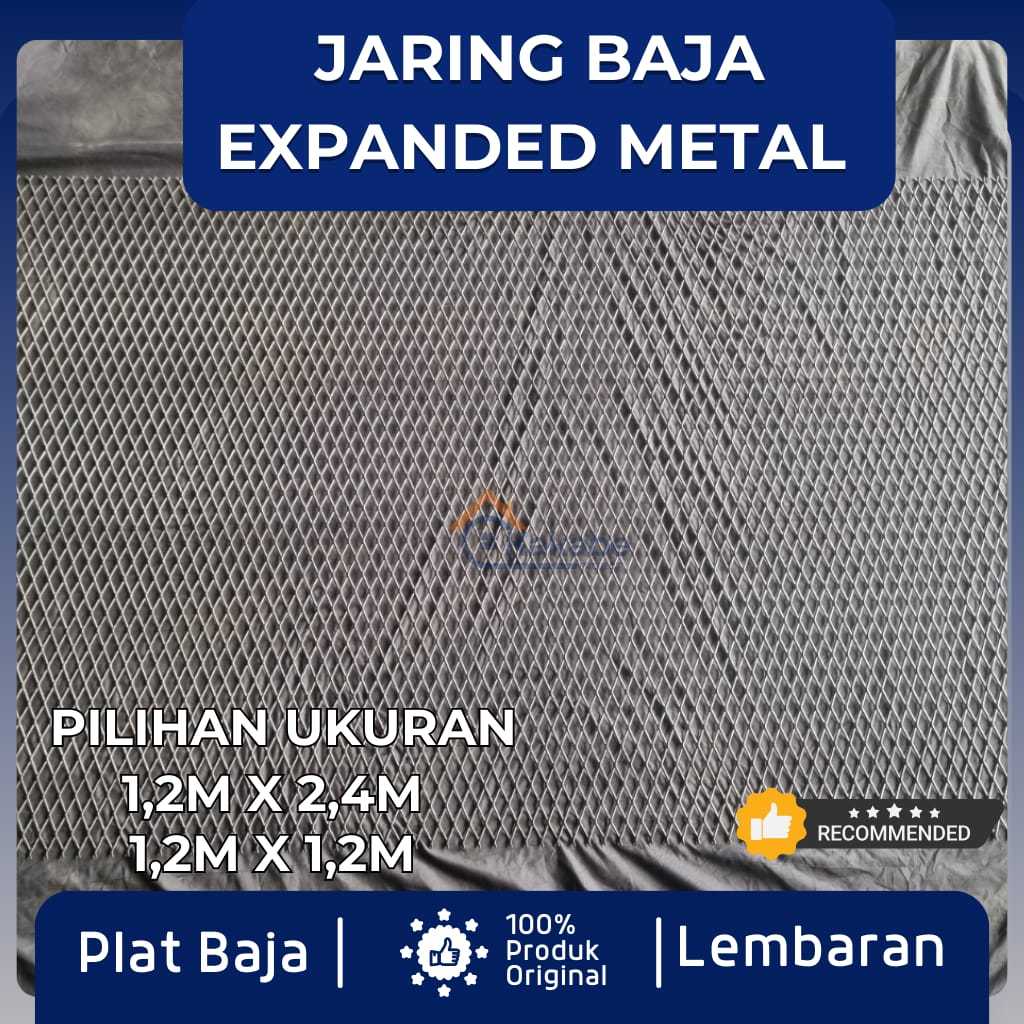 JARING BAJA EXPANDED METAL 1,2X2,4M & 1,2X1,2M | PLAT STRECH BESI LEMBARAN KUAT