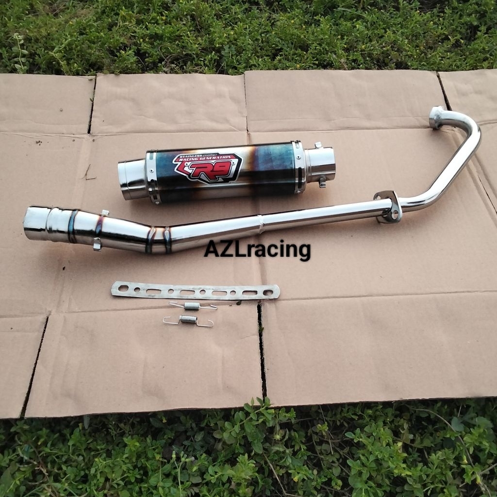 knalpot racing R9 Bakaran untuk motor Jupiter MX new Jupiter MX old Jupiter MX king Satria Fu injeks