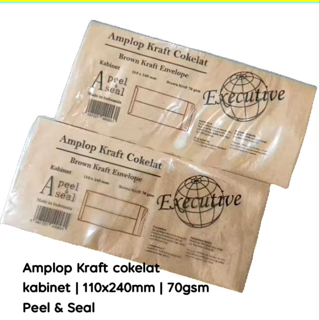

Amplop Kraft cokelat kabinet / DINAS [ 110X240MM ]