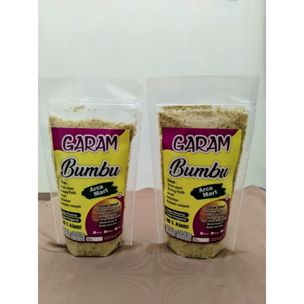 

Garam Bumbu gurih,lezad | kemasan 1kg — 250g