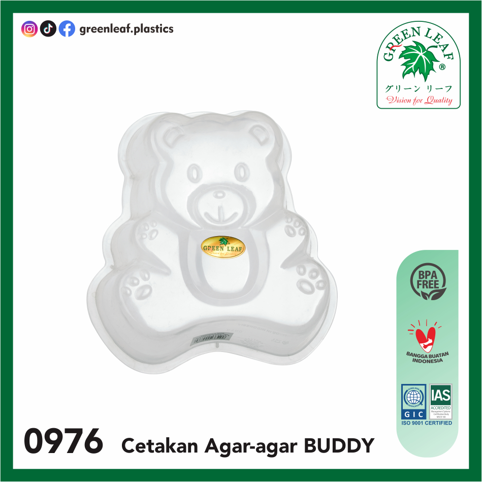 Green Leaf Cetakan Buddy Agar-Agar Kecil 1L (0976)