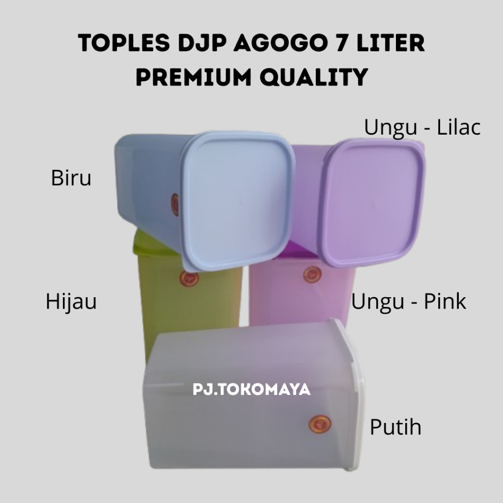 Toples 7000ml Serbaguna Toples 7L Cemilan / Toples Kue Kering / Toples Agogo Putih/ Toples krupuk Ag