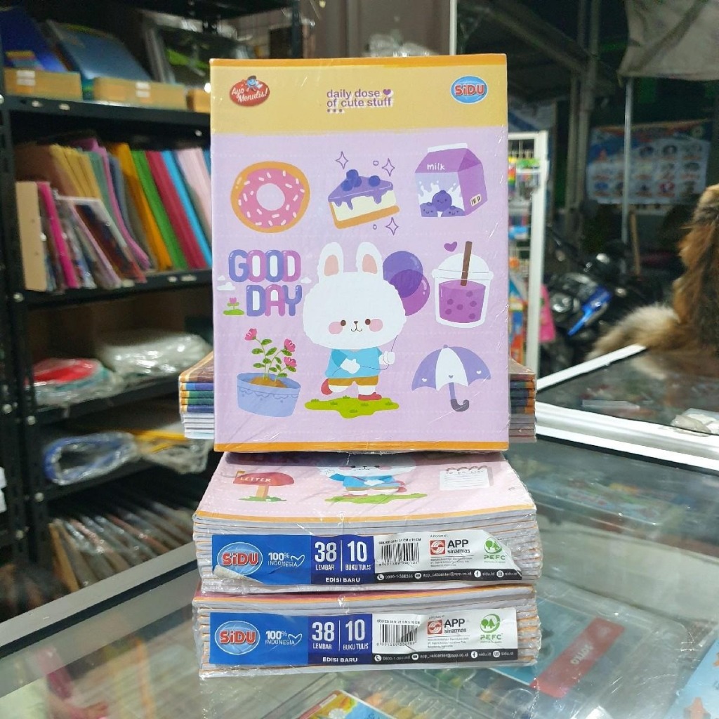

Buku Tulis SIDU 38 Lembar Motif Acak Sesuai Ketersediaan Toko