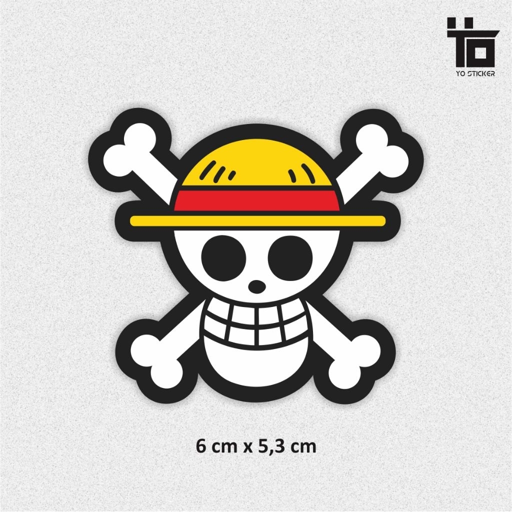 

STICKER LOGO ONE PIECE/ONE PIECE/TENGKORAK ONE PIECE/TOPI JERAMI