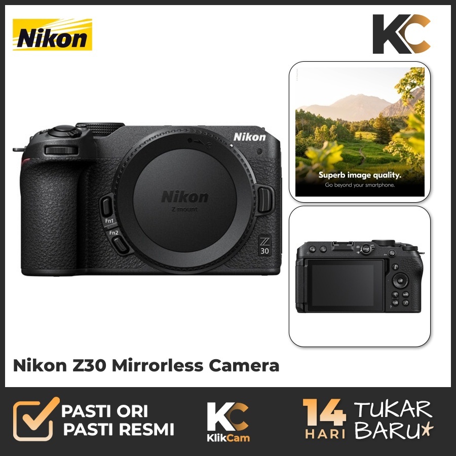 Nikon Z30 Body Only Nikon Z 30 Mirrorless Camera Garansi Resmi