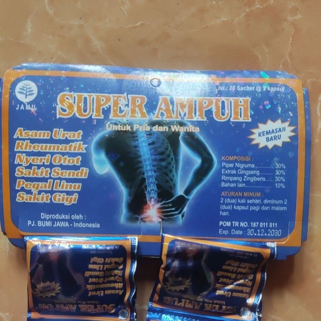 

Jamu Super Ampuh Asam urat reumatik nyeri otot sakit sendi pegal linu sakit gigi