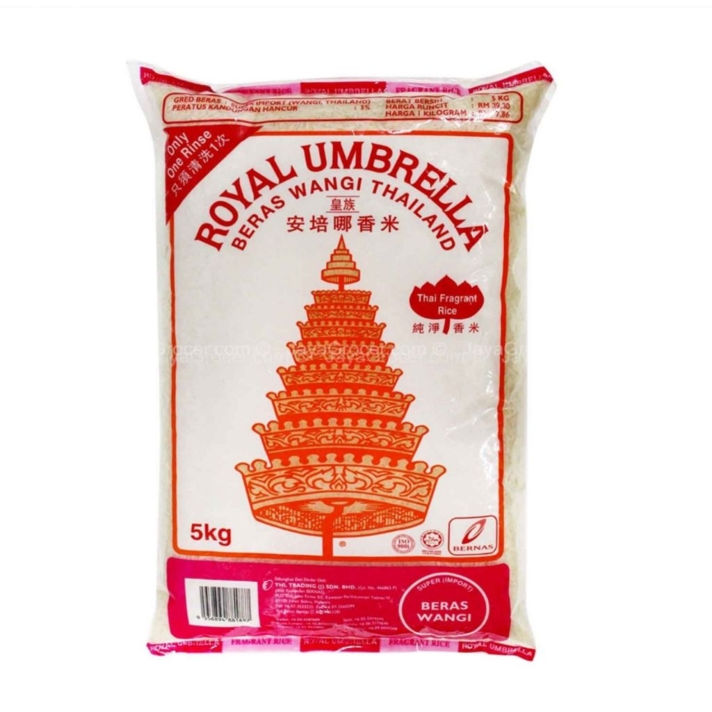 

Beras Umbrella Thailand wangi 5 kg