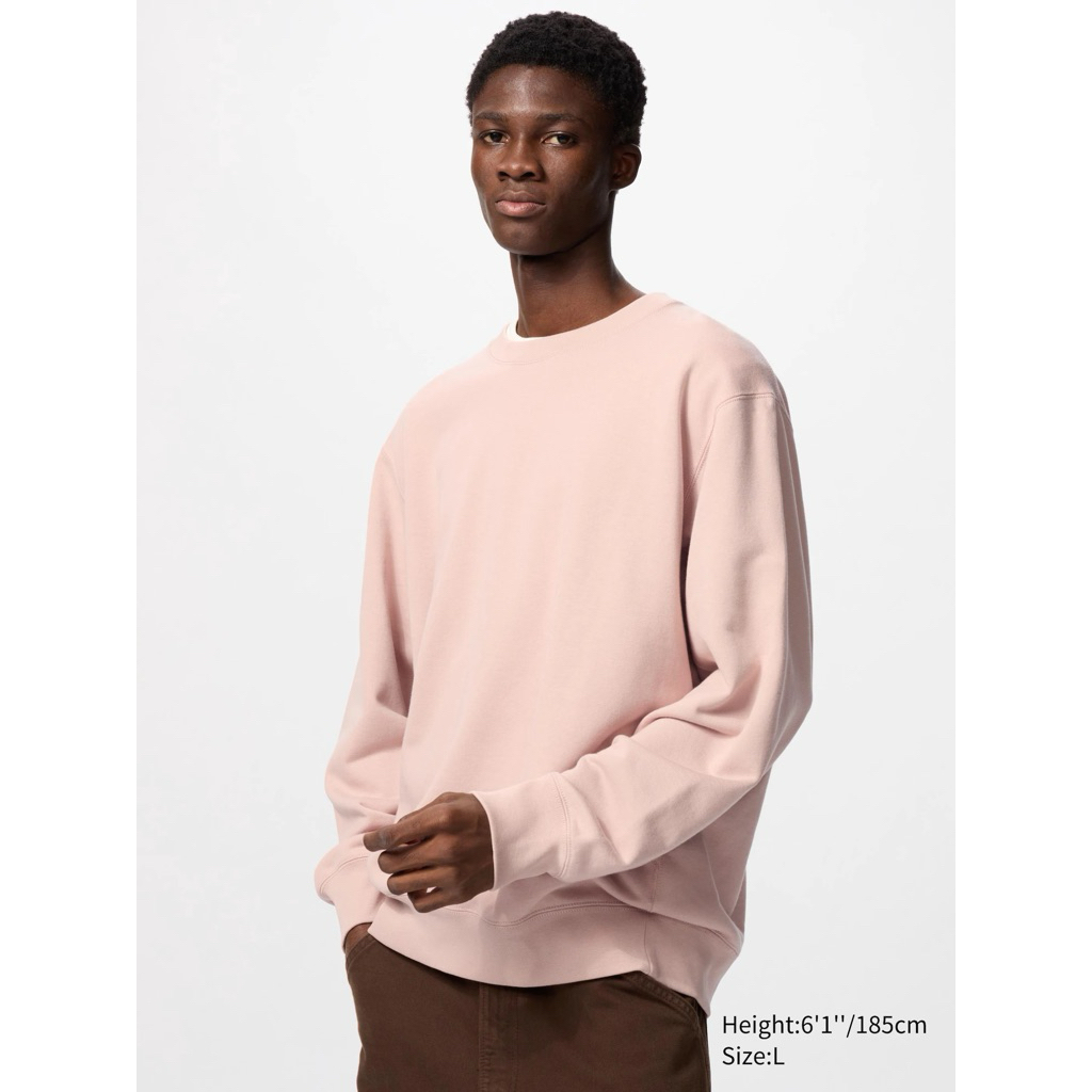 Uniqlo Sweatshirt Pink Unisex Size S Bukan Thrift